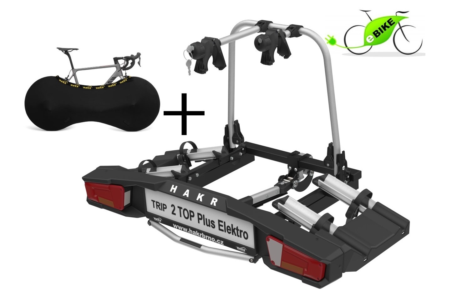 Nosič bicyklov na ťažné zariadenie HAKR Trip 2 TOP Plus Elektro