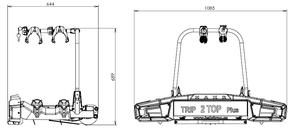 Nosič bicyklov na ťažné zariadenie HAKR Trip 2 TOP Plus