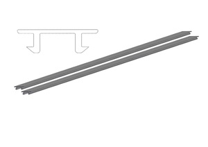 plast00130110 ALU profil horná guma 135cm
